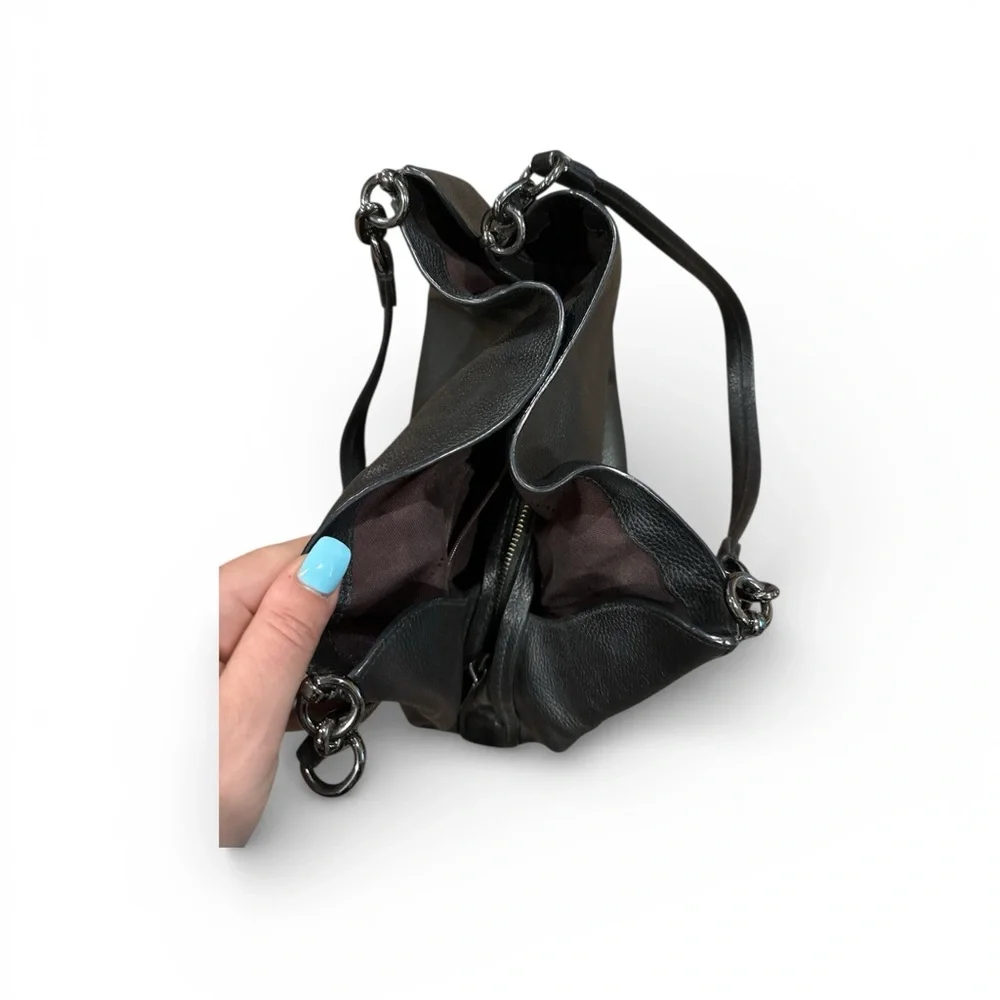 Coach Elegant Black Leather Tote Bag - Picture 5 of 7